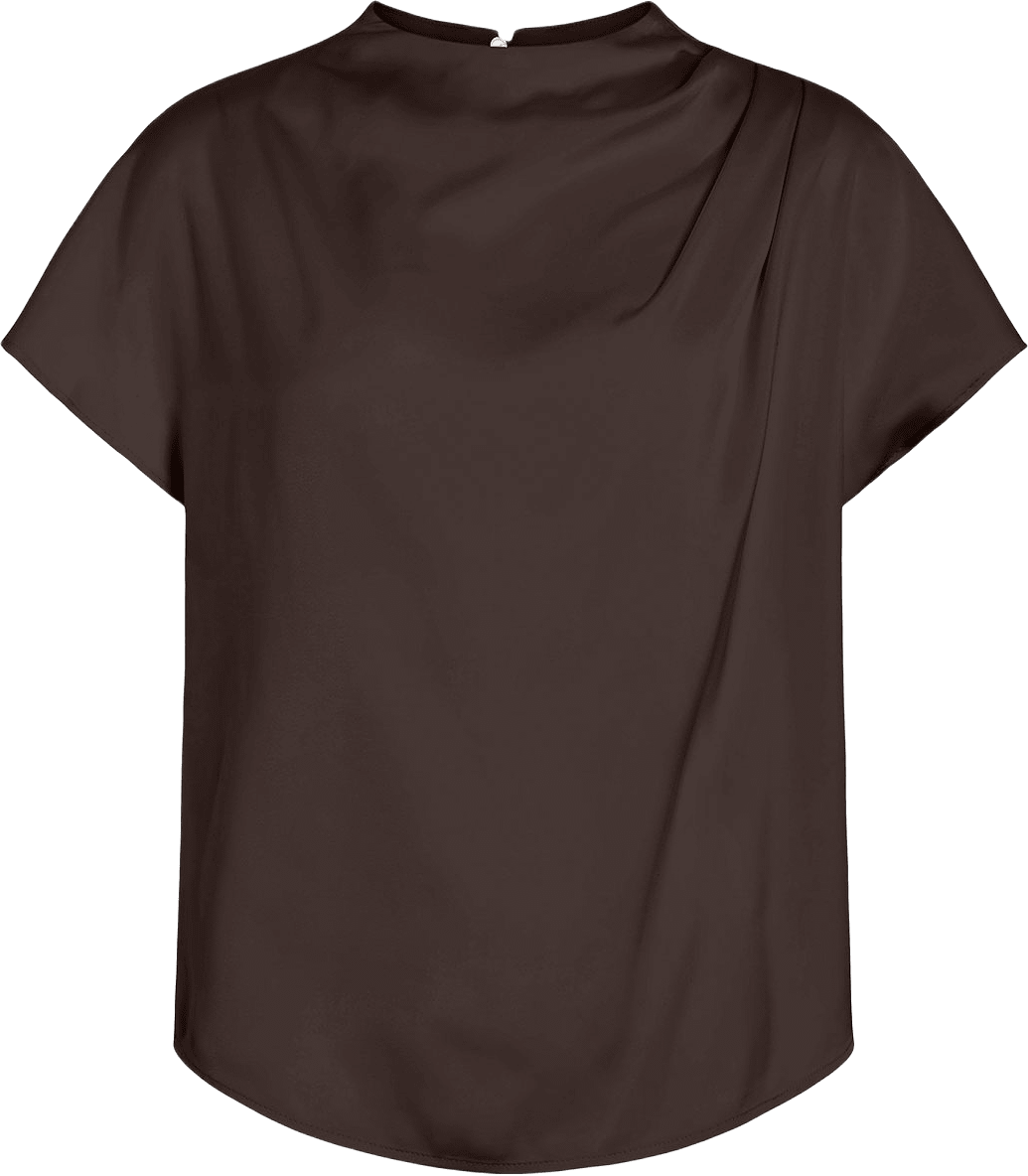 VIELMINA Blus, från Vila, i färgen Coffee Bean.
