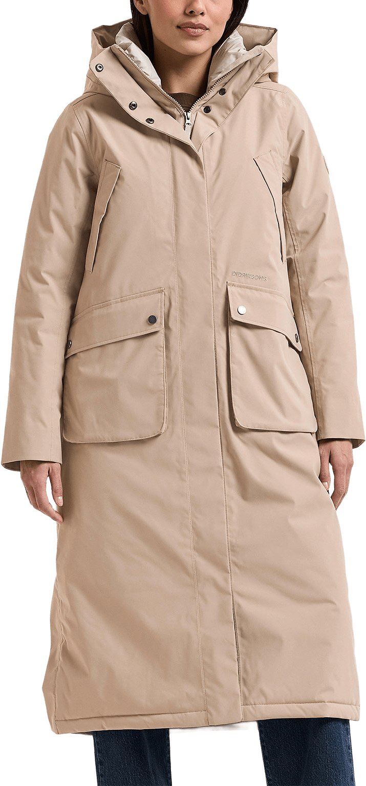 Melody Parka, från Didriksons, i färgen Beige.