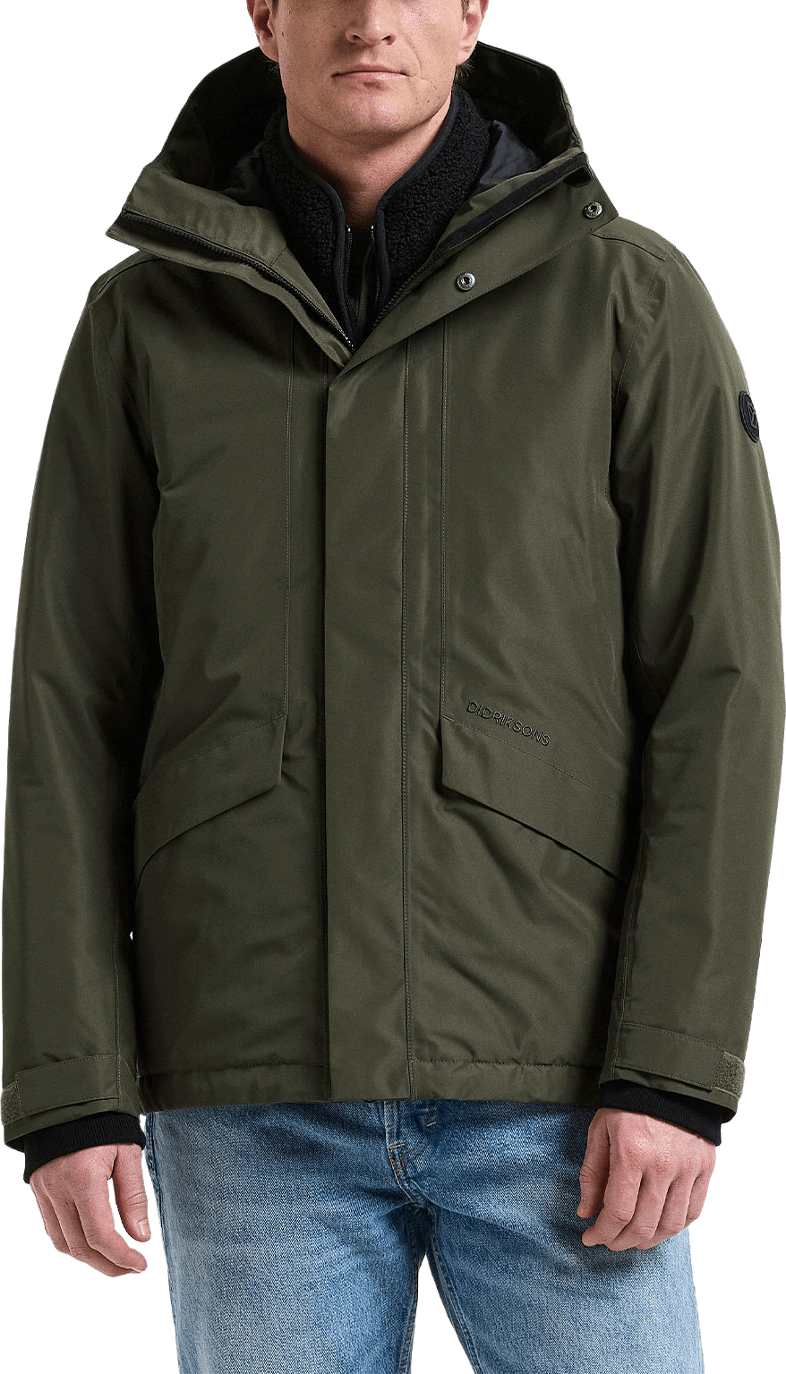 Adam Jacket 3, från Didriksons, i färgen Deep Green.