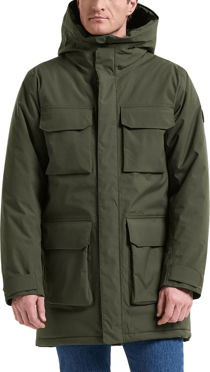 Aiden Parka 2, från Didriksons, i färgen Deep Green.