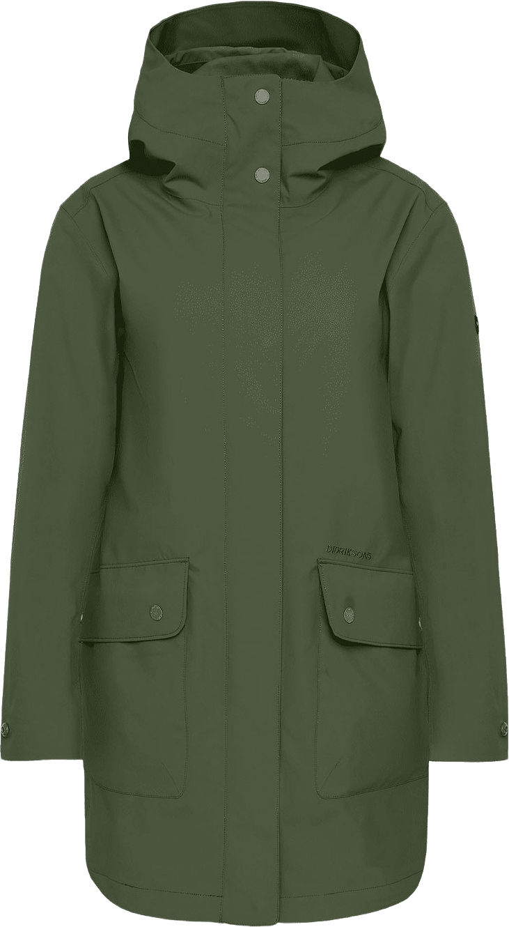 Gwen Parka, från Didriksons, i färgen Deep Green.