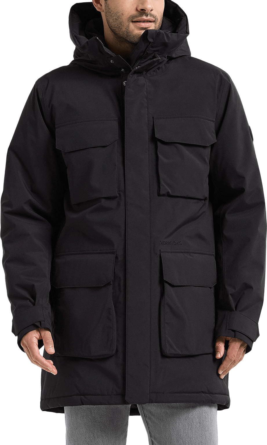 Aiden Parka 2, från Didriksons, i färgen Black.
