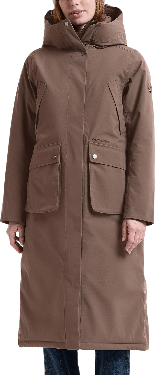 Melody Parka, från Didriksons, i färgen Mocha Brown.