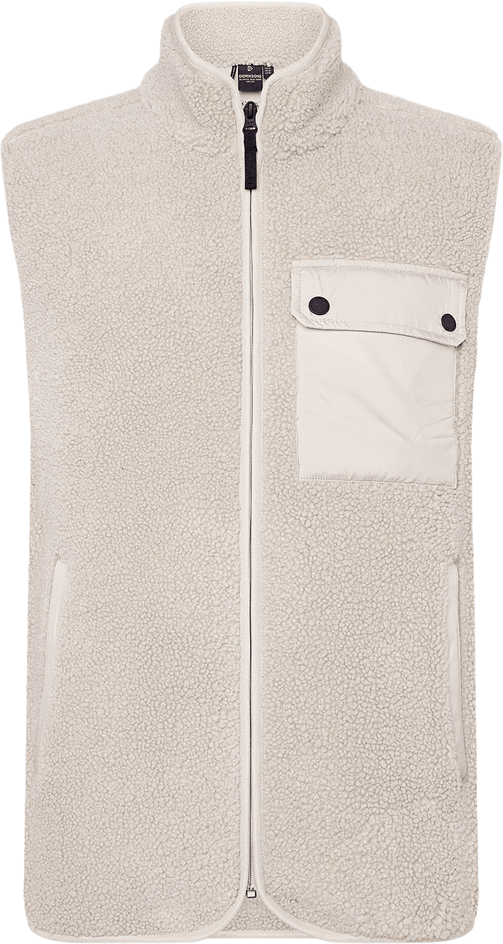 Rasmus Vest 2, från Didriksons, i färgen Clay Beige.