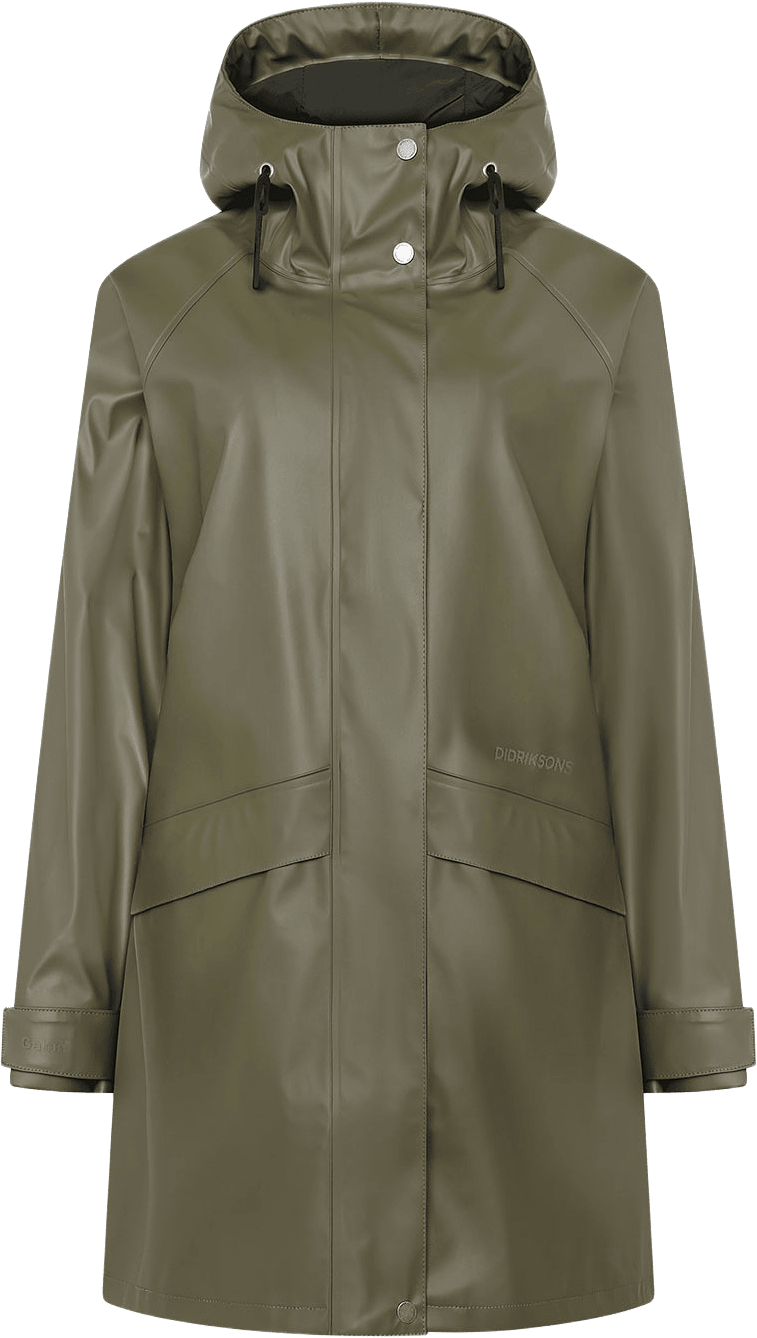 Elly Parka 6, från Didriksons, i färgen Fog Green.
