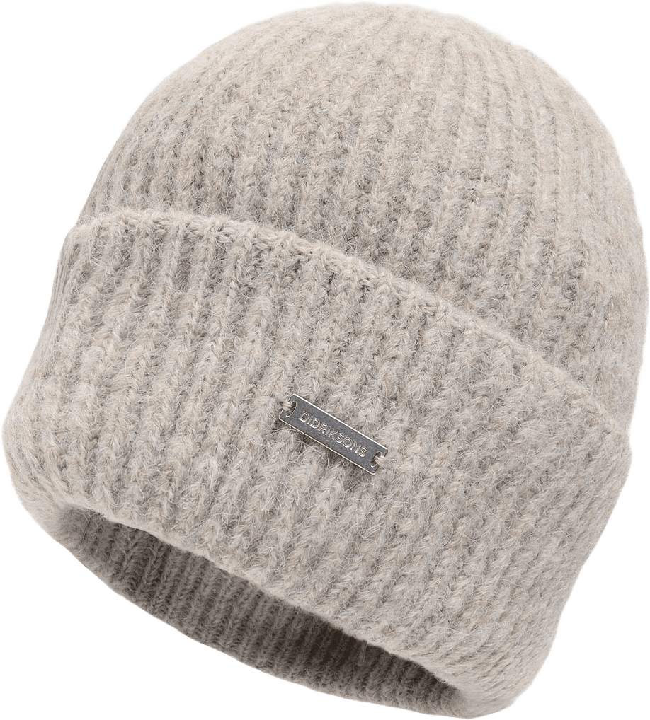 Malin Beanie, från Didriksons, i färgen Beige Melange.
