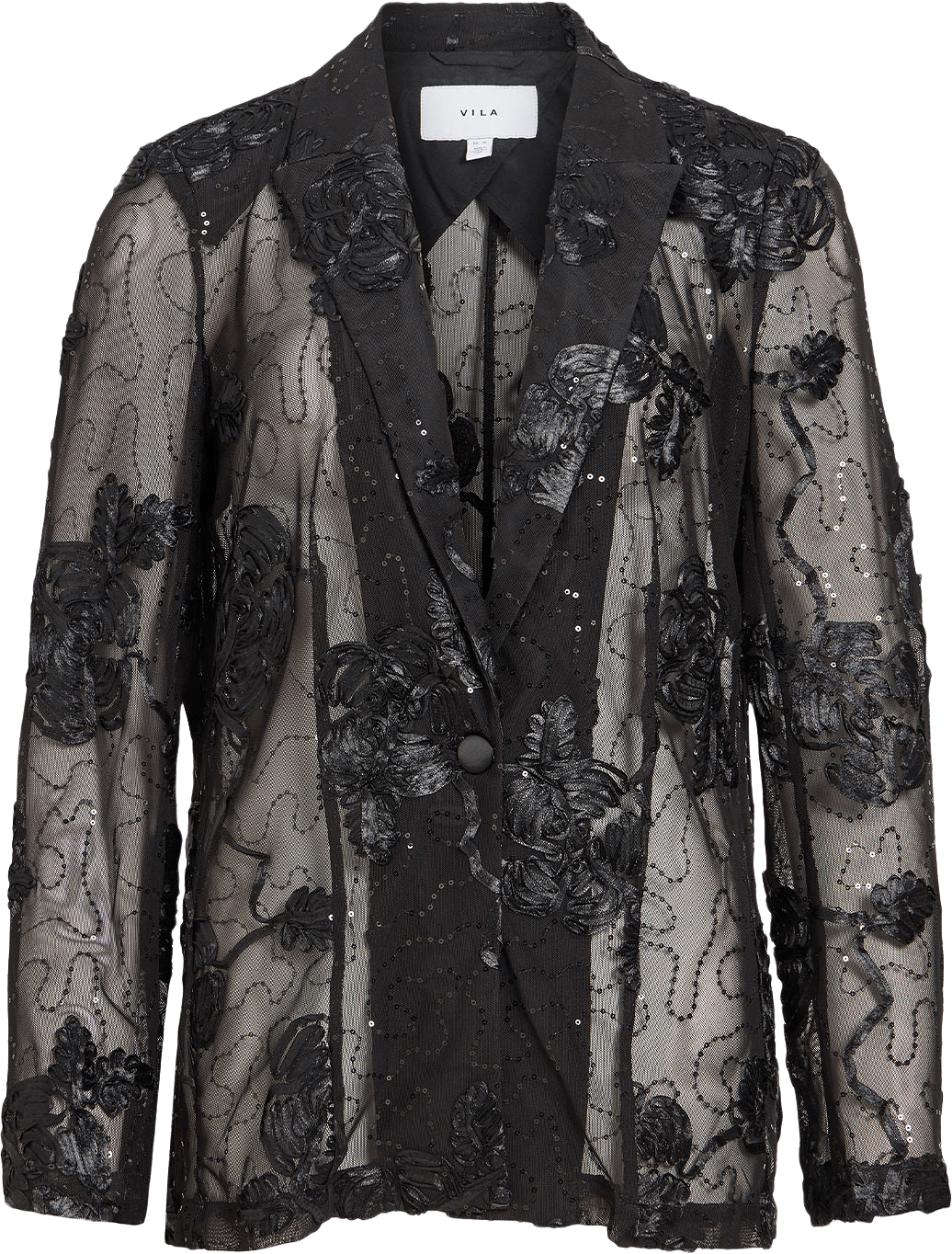 Viditte Blazer, från Vila, i färgen Black Beauty.