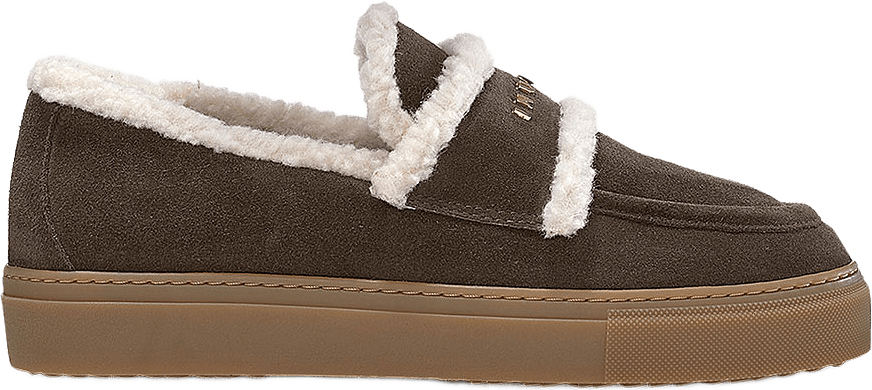 Shearling Loafer, från Inuikii, i färgen Dark Brown.