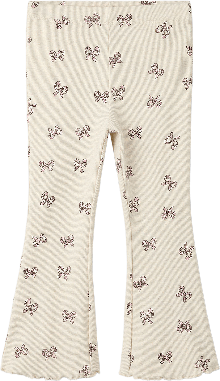 Rulies Flared Leggings, från Name It, i färgen Peyote Melange.