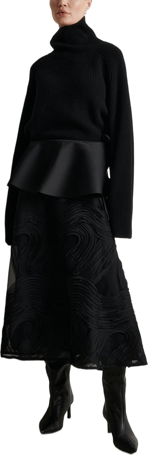 Soalie Skirt, från Second Female, i färgen Black.