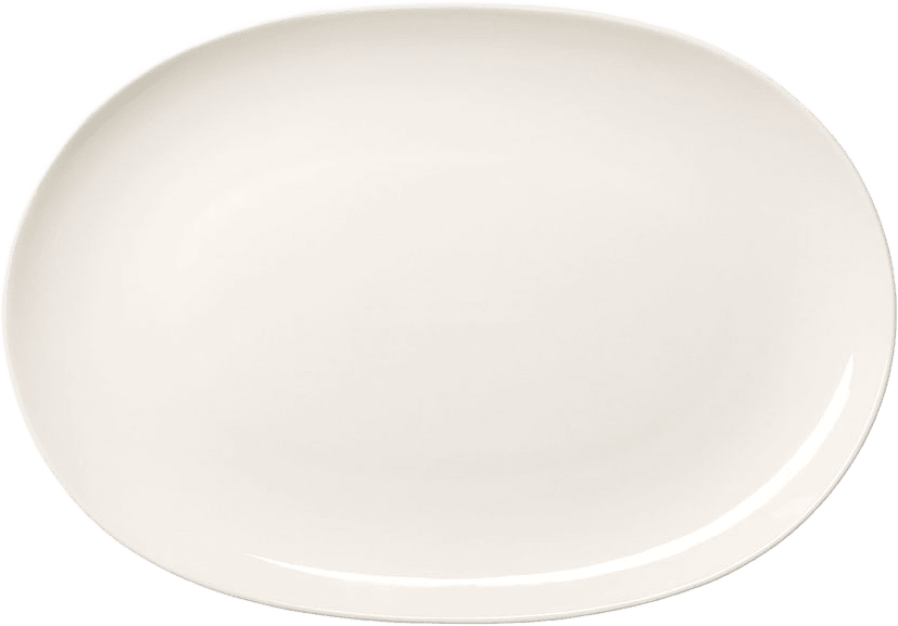 24h oval tallrik 22x32 vit, från Arabia, i färgen Vit.