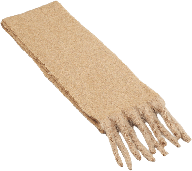 Slim Bartletta Scarf, från Becksöndergaard, i färgen Camel.