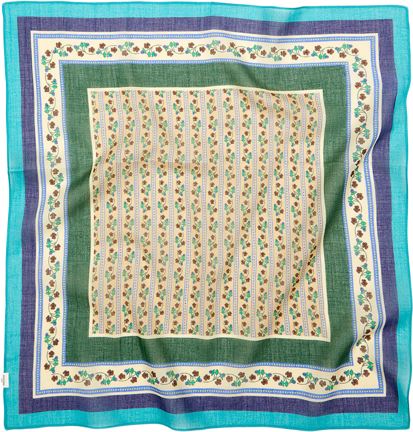 Elyria Cotta Scarf, från Becksöndergaard, i färgen Pineneedle Green.