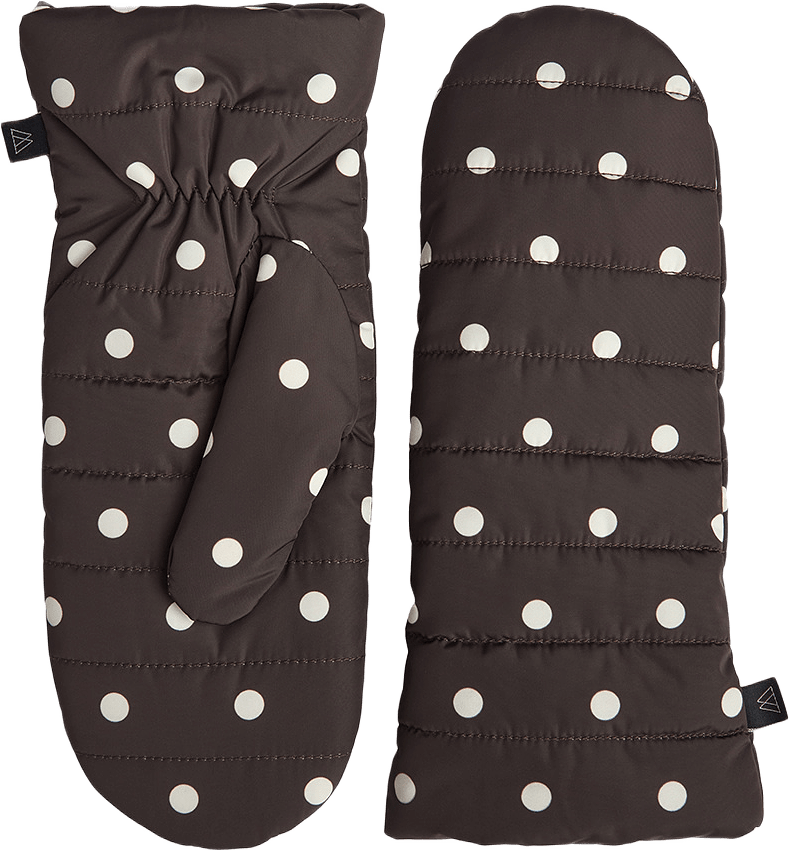 CelinaMBG Glove, från Markberg, i färgen Polka Dot, Brown2.