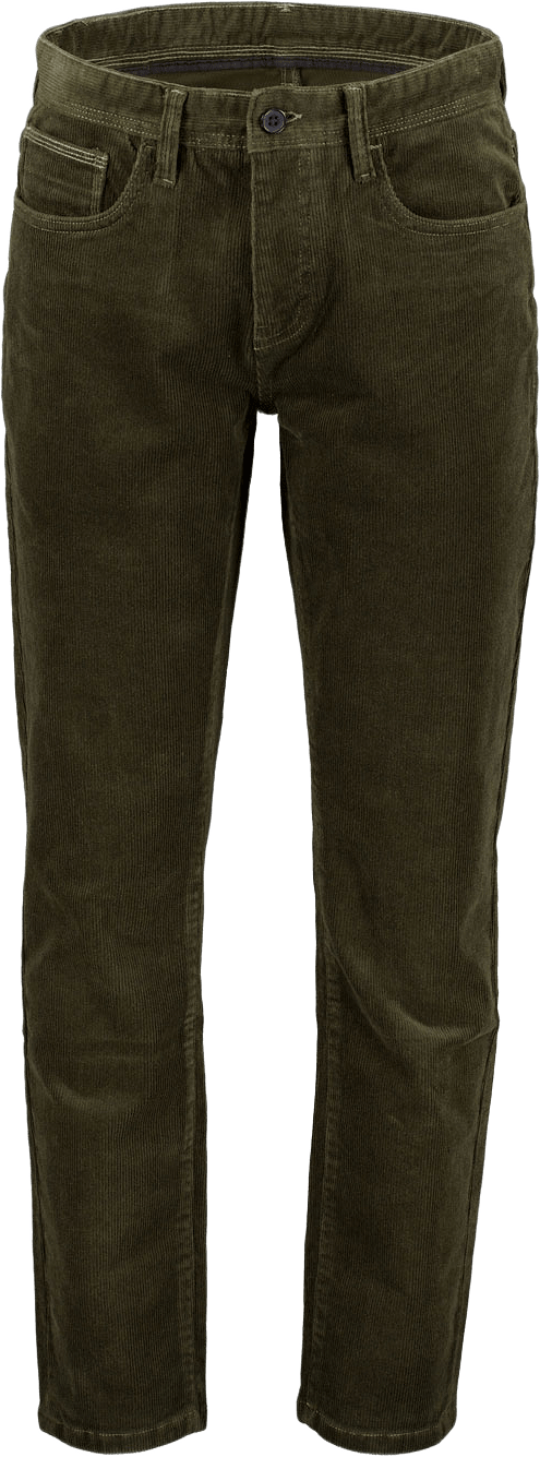 5 pocket corduroy pants, från Lindbergh, i färgen Army.