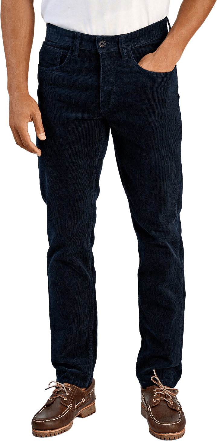 5 pocket corduroy pants, från Lindbergh, i färgen Navy.