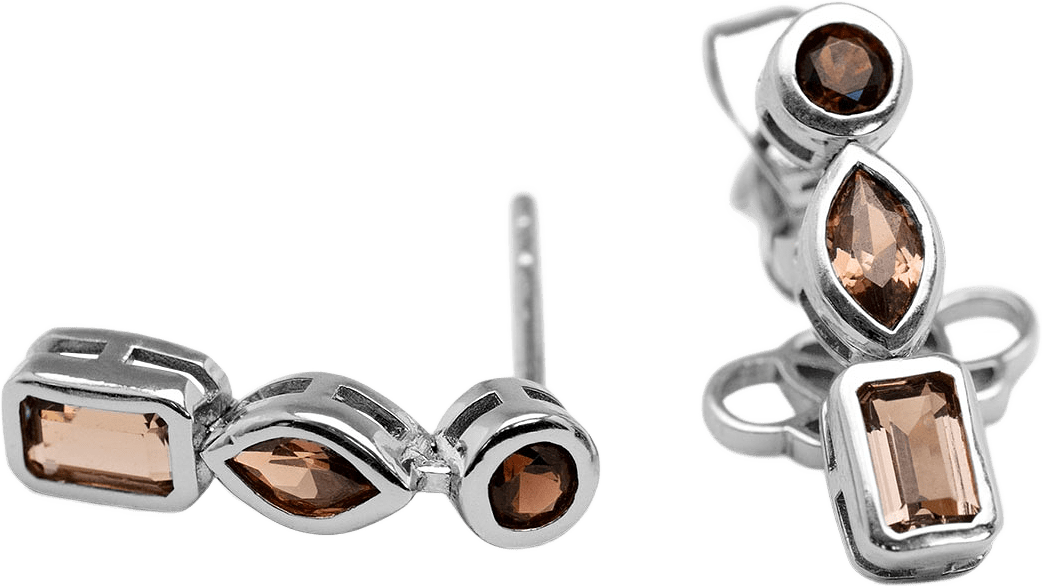 Sylvie earrings - Chocolate, från Lily and Rose, i färgen Chocolate.
