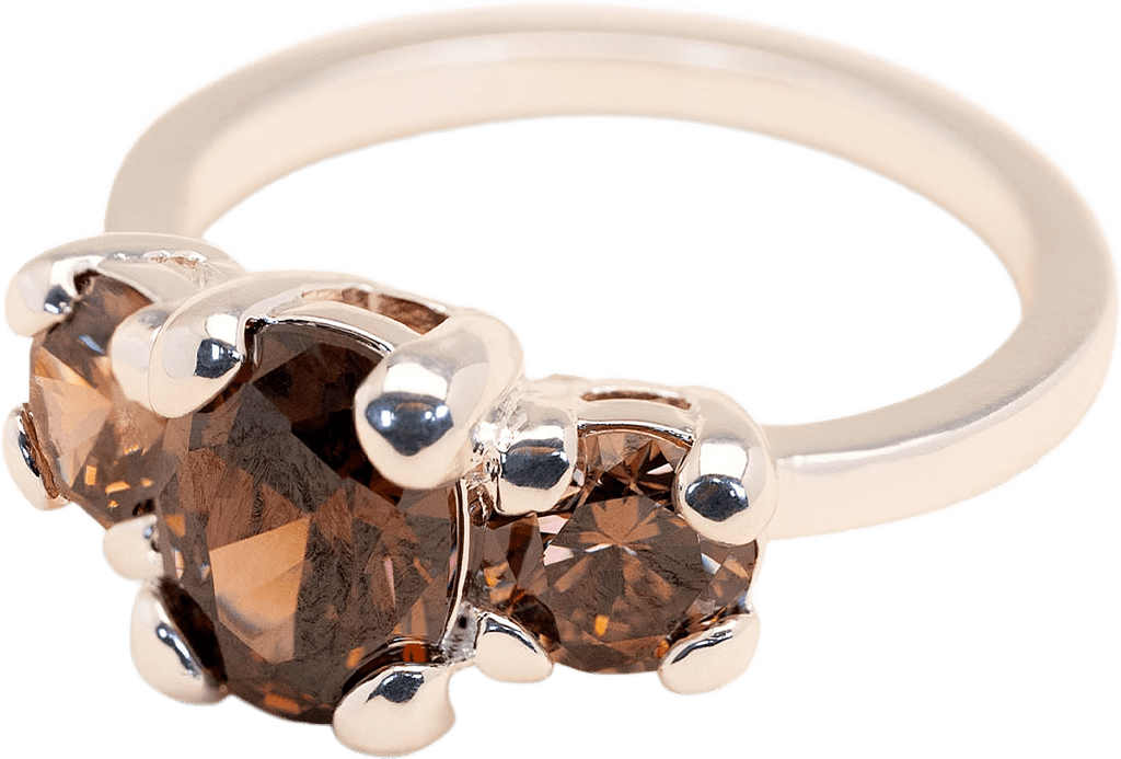 Ines ring - Chocolate 18 mm, från Lily and Rose, i färgen Chocolate.