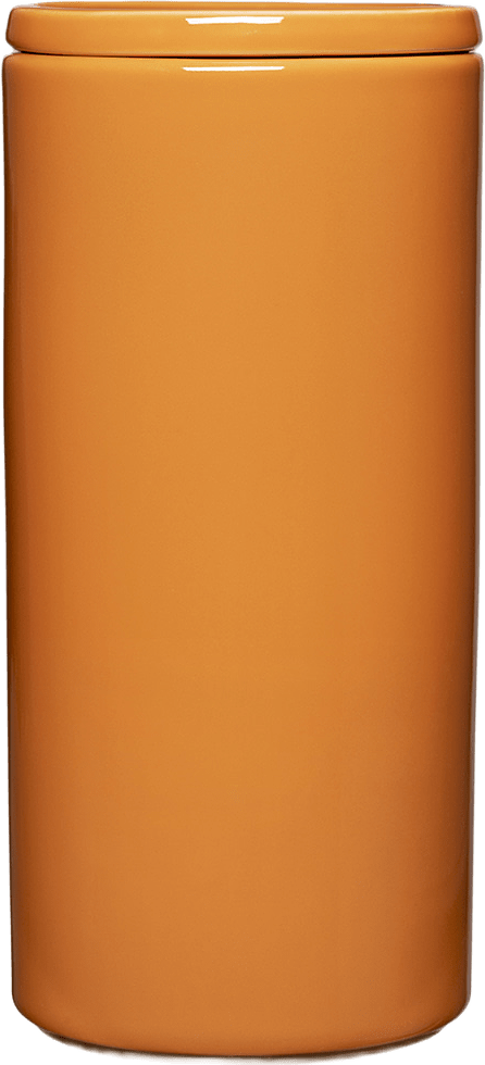 Teema burk L 1,3L bärnsten, från Iittala, i färgen Bärnsten.
