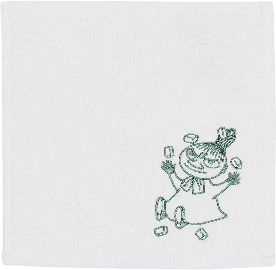 Mumin handduk 25x25 Kärleksgåva GOTS, från Moomin Arabia, i färgen Flerfärgad.