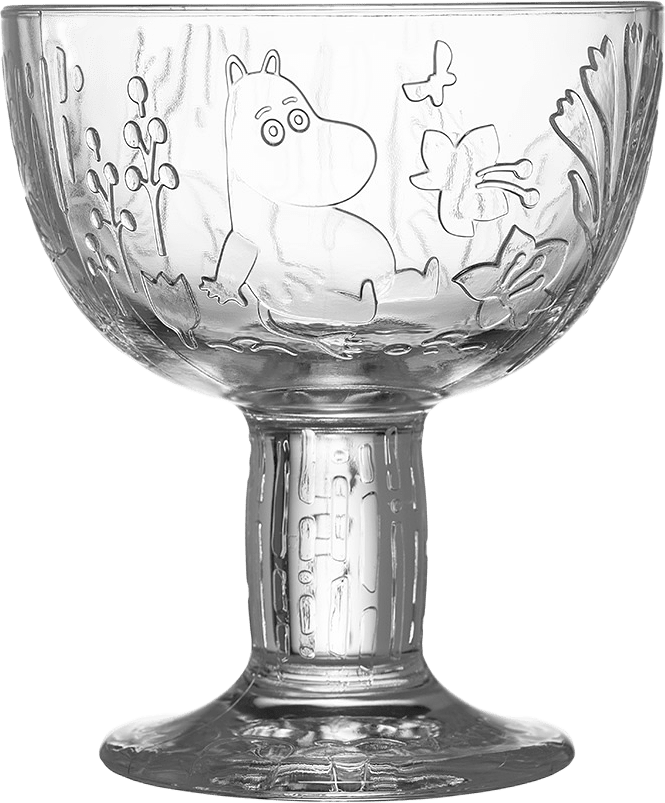Mumin skål  140mm klar, från Moomin Arabia, i färgen Klar.
