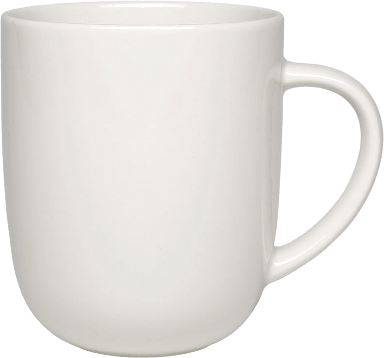 24h mugg 0,4L vit, från Arabia, i färgen Vit.