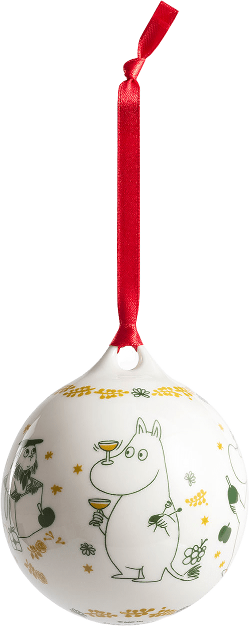 Mumin årskula 80mm 2026, från Moomin Arabia, i färgen Vit.