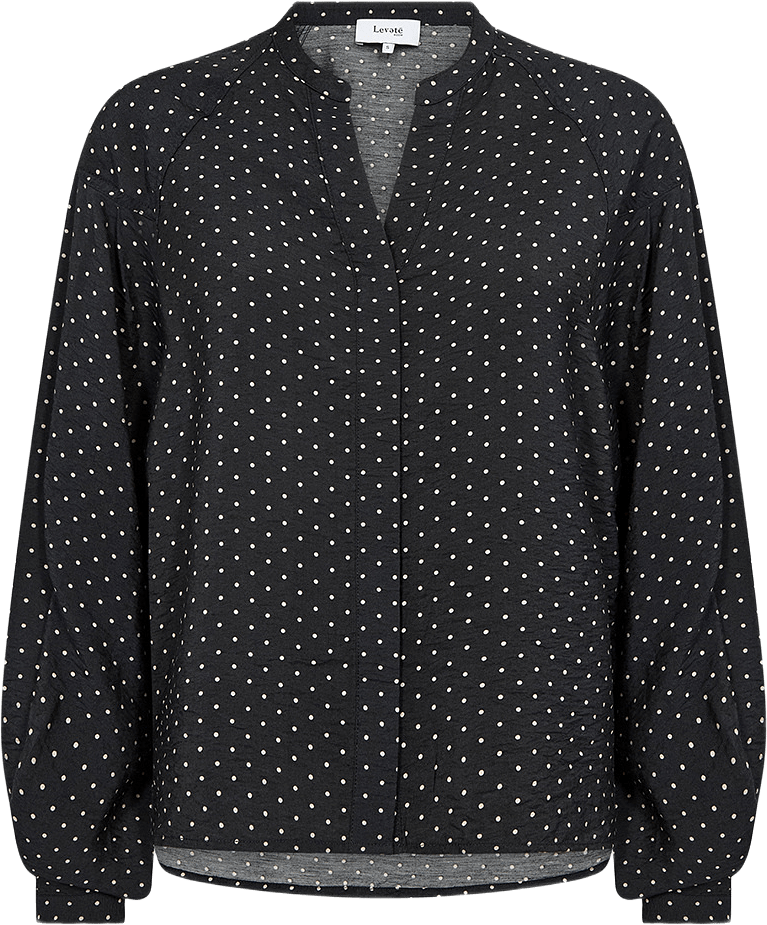 Tyrone 2 Shirt, från Leveté Room, i färgen Black Combi.