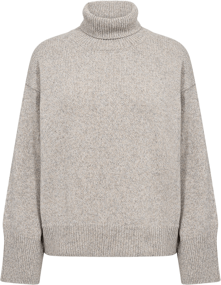 True 1 Pullover, från Leveté Room, i färgen Lt Grey Melange Combi.