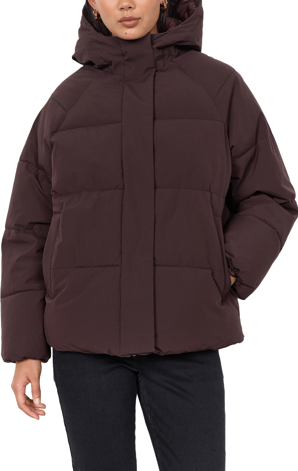 SC-HABIB 1 JACKET, från Soyaconcept, i färgen Chocolate Plum.