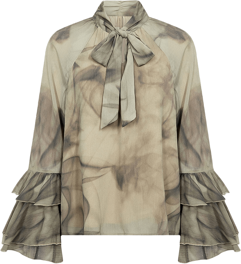 SC-HALA 1 AOP BLOUSE, från Soyaconcept, i färgen Forest Night Combi.