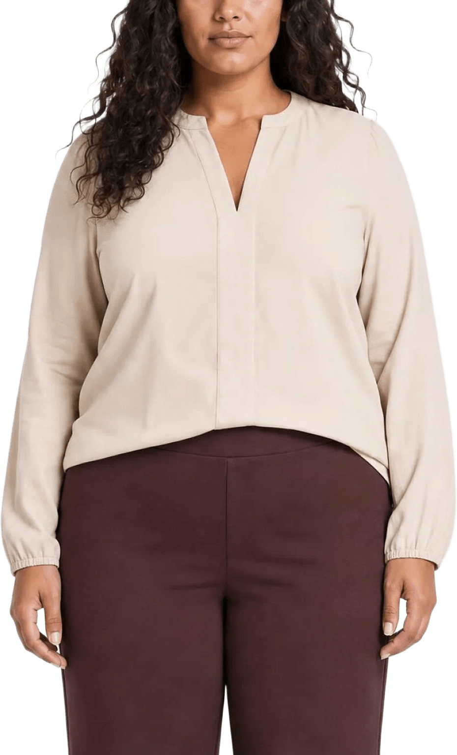 WA-SIA 48 BLOUSE, från Wasabi Concept, i färgen Sand.
