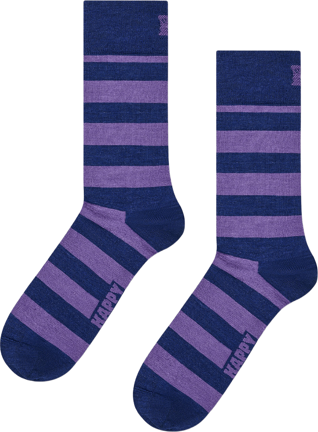 Stripe Wool Sock, från Happy Socks, i färgen Navy.