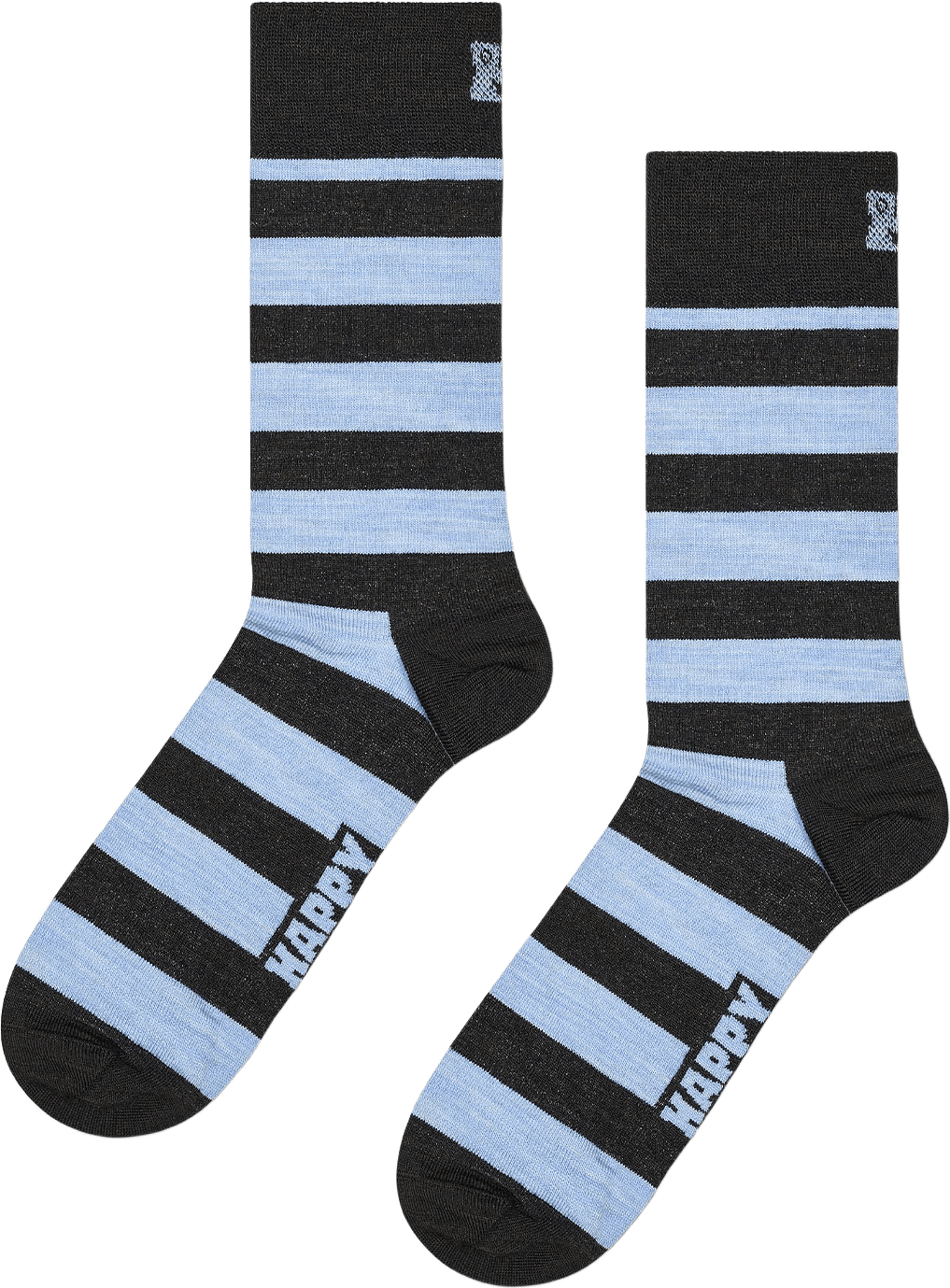 Stripe Wool Sock, från Happy Socks, i färgen Black.