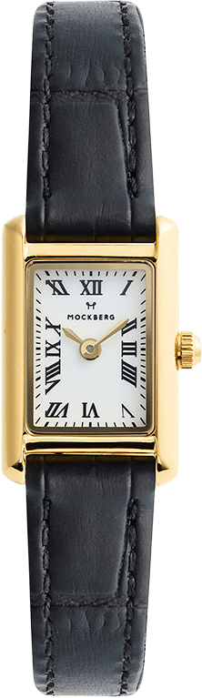 TIMELESS LEATHER PETITE GOLD WATCH, från Mockberg, i färgen Gold.