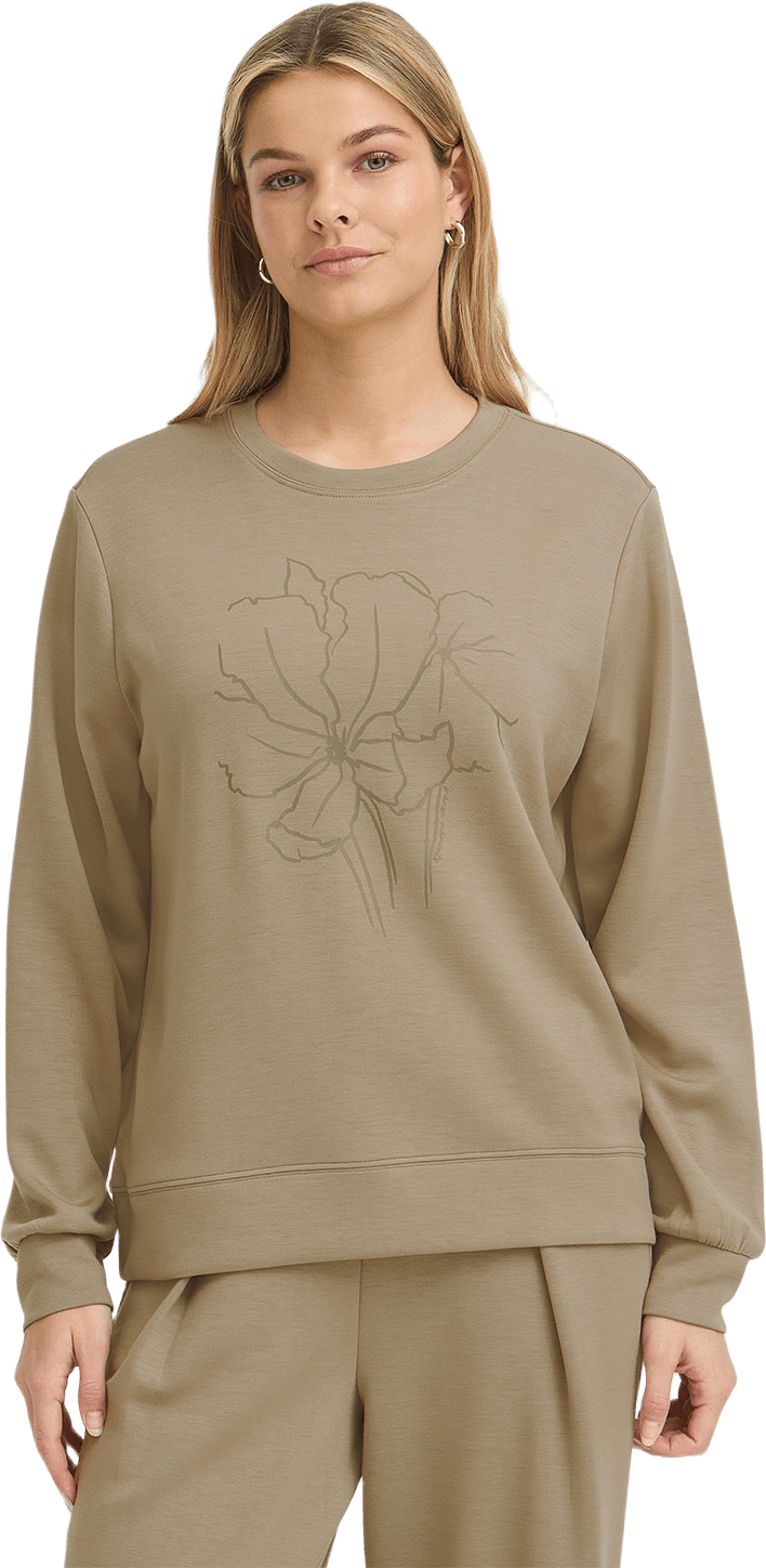FRAURORA PU 25 Blouse, från Fransa, i färgen Draw Flower Overland Trek.