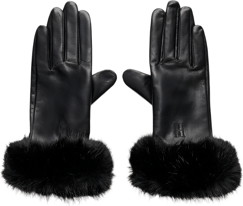 Genna läderhandskar, från By Malene Birger, i färgen Black.