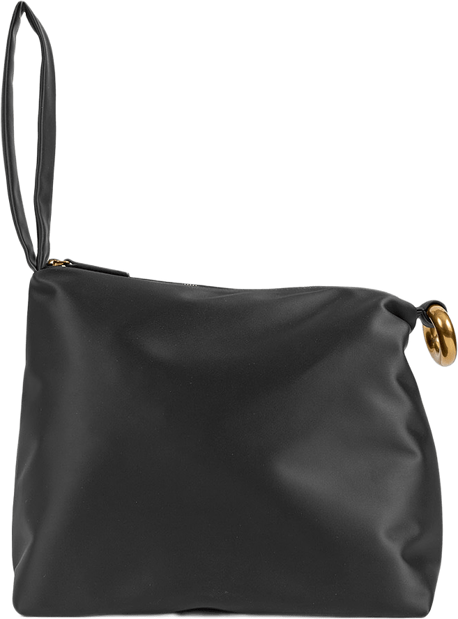 Isadora Satin clutch, från By Malene Birger, i färgen Black.