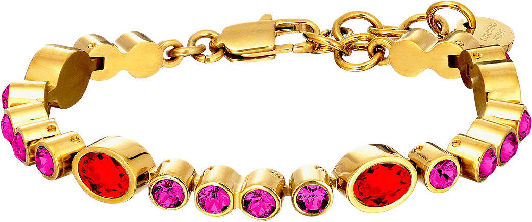 Sophia Armband, från Dyrberg & Kern, i färgen Sg Red Mix.