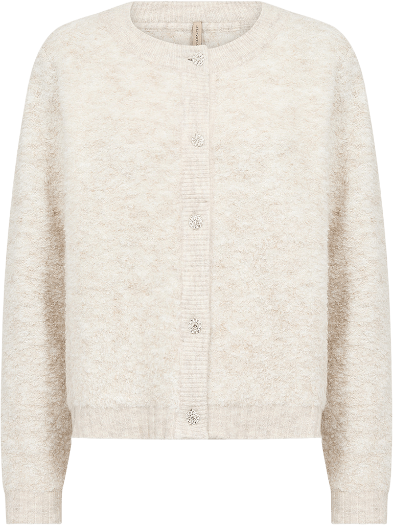 Venche 8 Cardigan, från Soyaconcept, i färgen Sand.