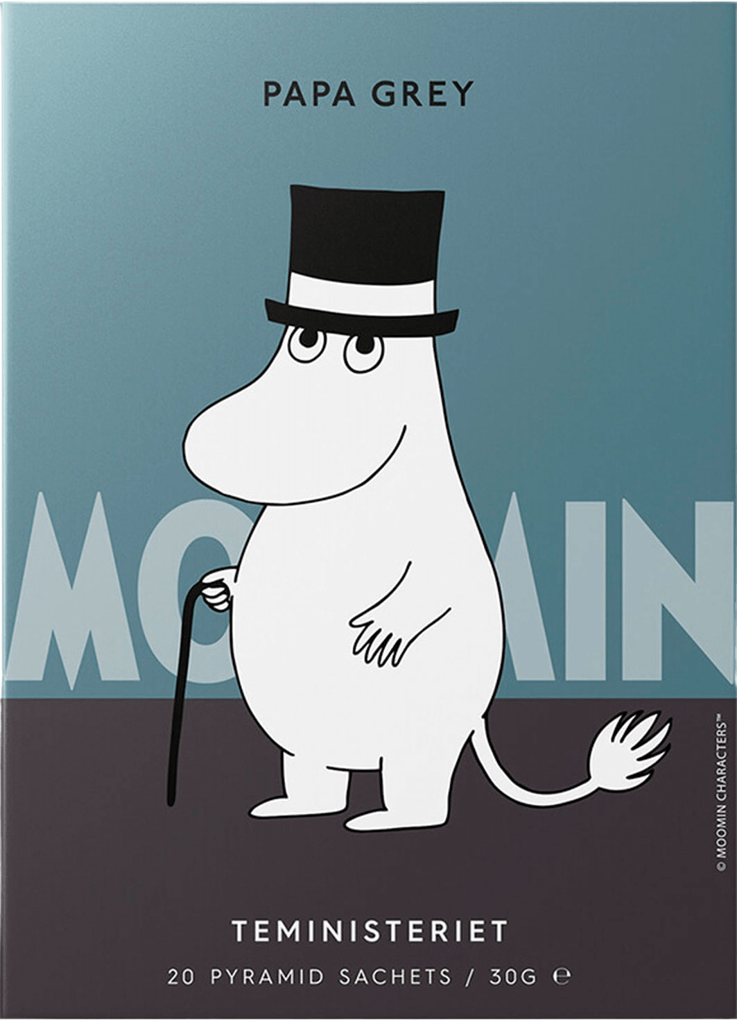Teministeriet Moomin Black Tea Papa Grey Pyramid 30g Moomin, från Teministeriet, i färgen Blå.