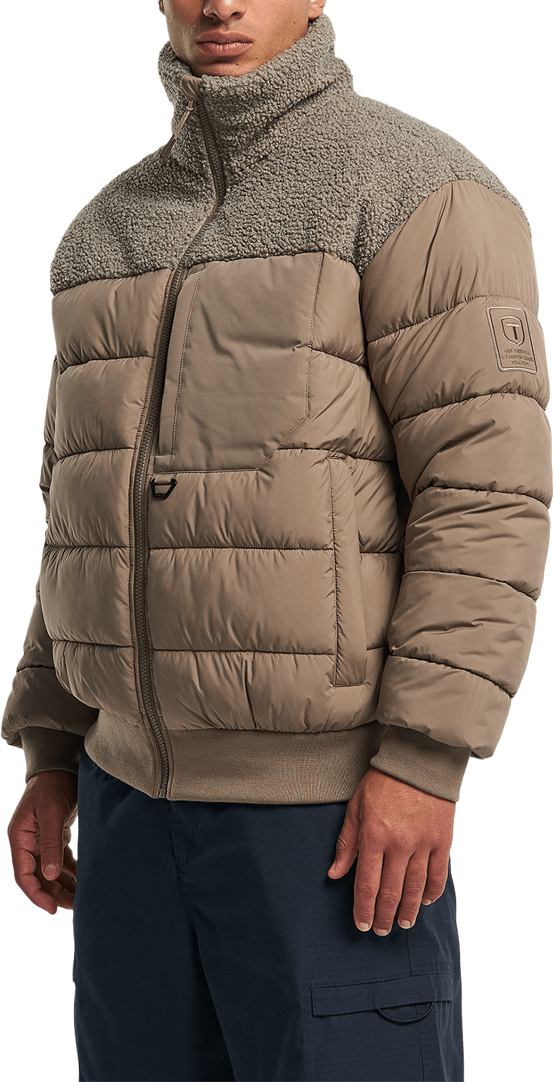 Kenun Hybrid Jacket Men, från Tenson, i färgen Taupe.