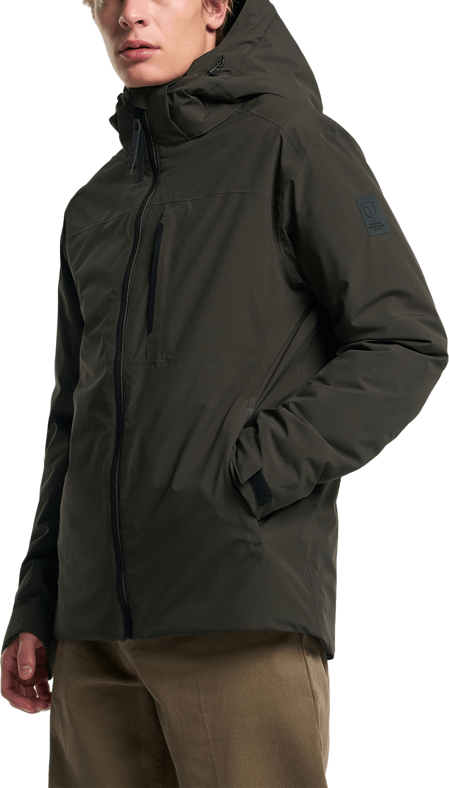 Gavin Jacket Men, från Tenson, i färgen Dark Olive.
