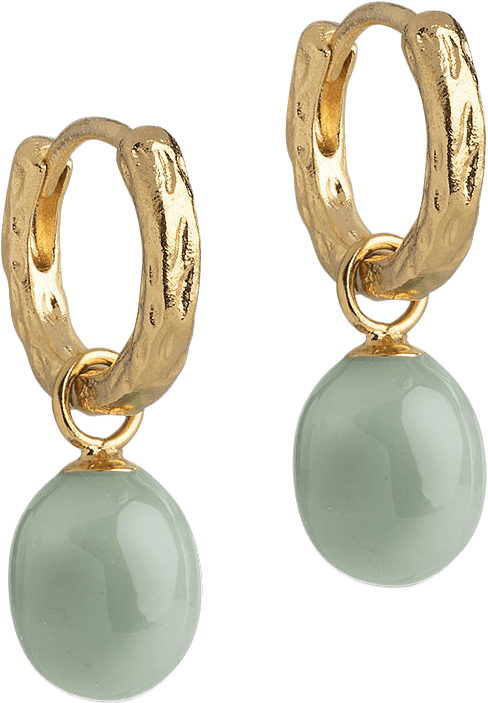 Hoops, Significant Pearl, från ENAMEL Copenhagen, i färgen Sage.