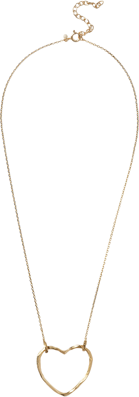 Necklace, Organic Heart Chunky, från ENAMEL Copenhagen, i färgen Gold Plated.