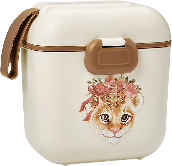 Lunch & Snack Box Rosy Bow Leo, från Elodie Details, i färgen Rosy Bow Leo.