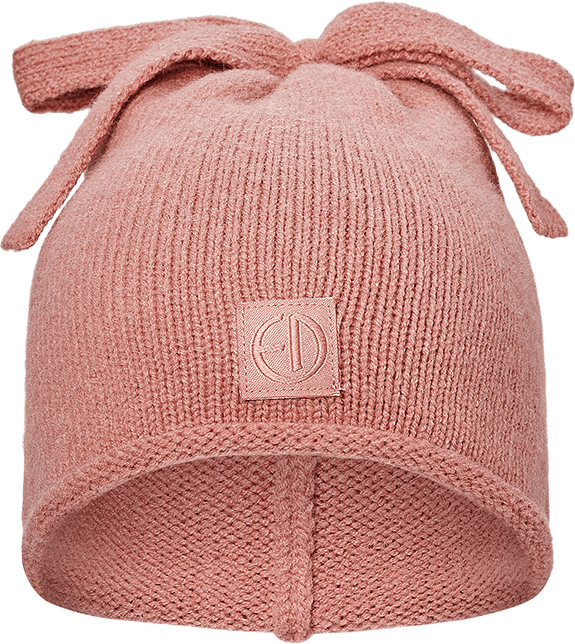 Stickad Mössa Rosy Bow 1-2 år, från Elodie Details, i färgen Rosy Bow.