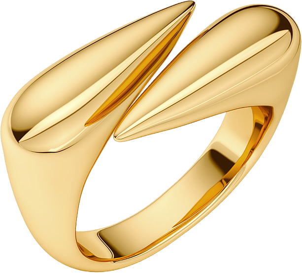 Peak Spike Ring Gold, från Edblad, i färgen Gold.