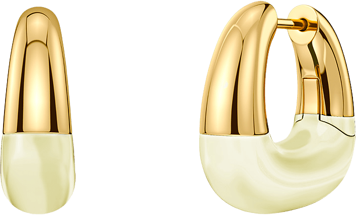 Lore Hoops L Gold/White, från Edblad, i färgen Gold/White.