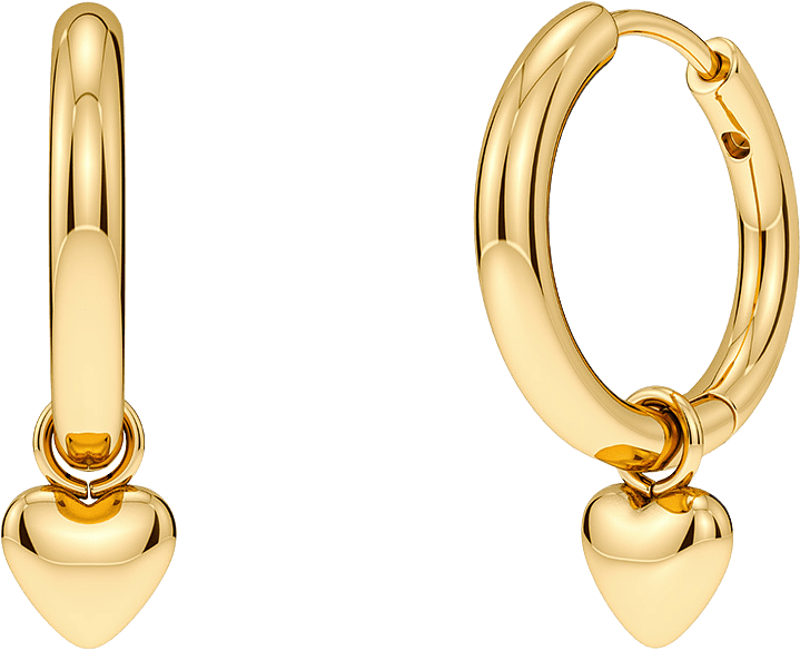 Barley Petite Hoops Gold, från Edblad, i färgen Gold.